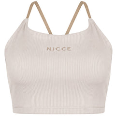 Nicce Arla T Womens Beige Sports Bra