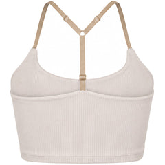 Nicce Arla T Womens Beige Sports Bra