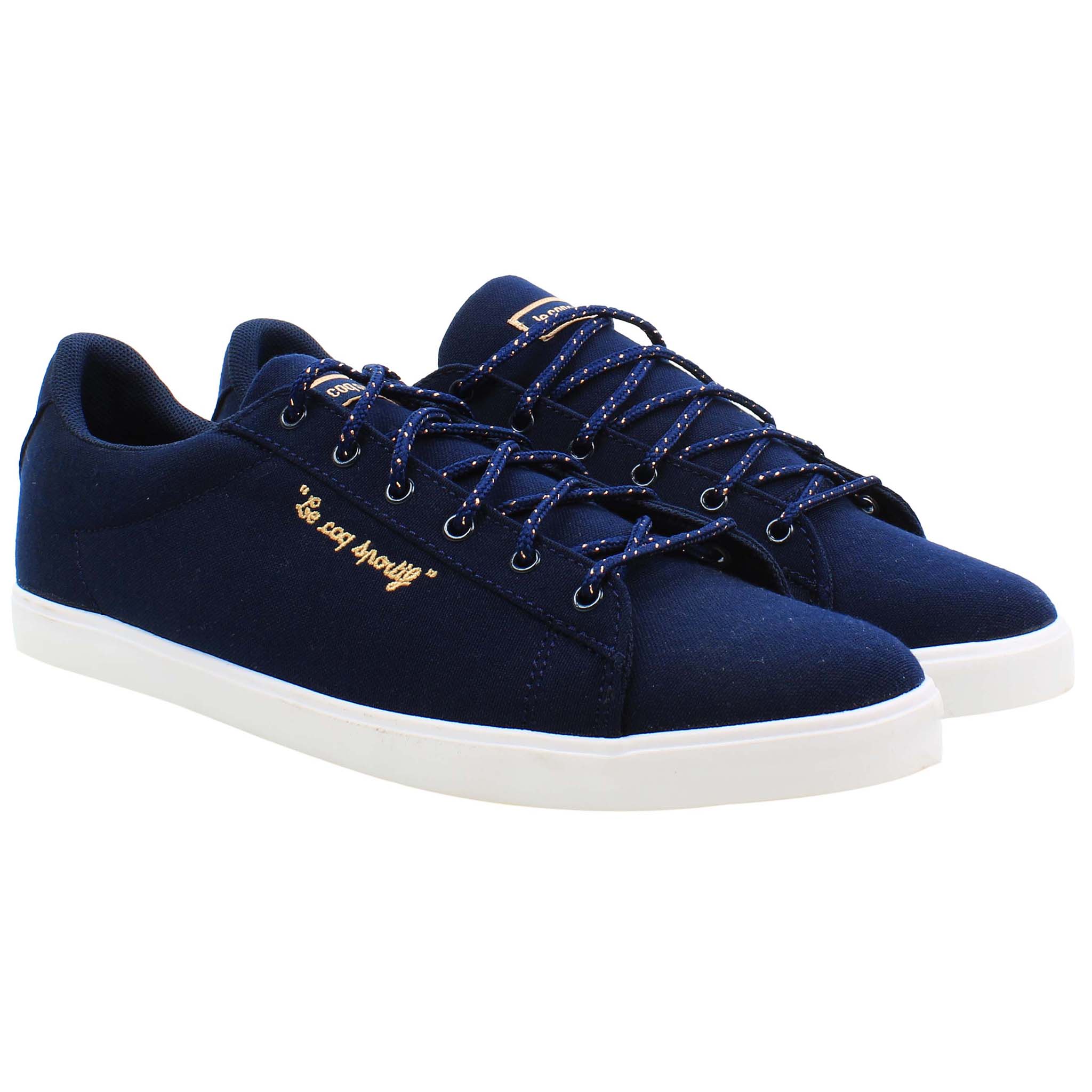 Le Coq Sportif Agate LO CVS Metallic Womens Blue Plimsolls