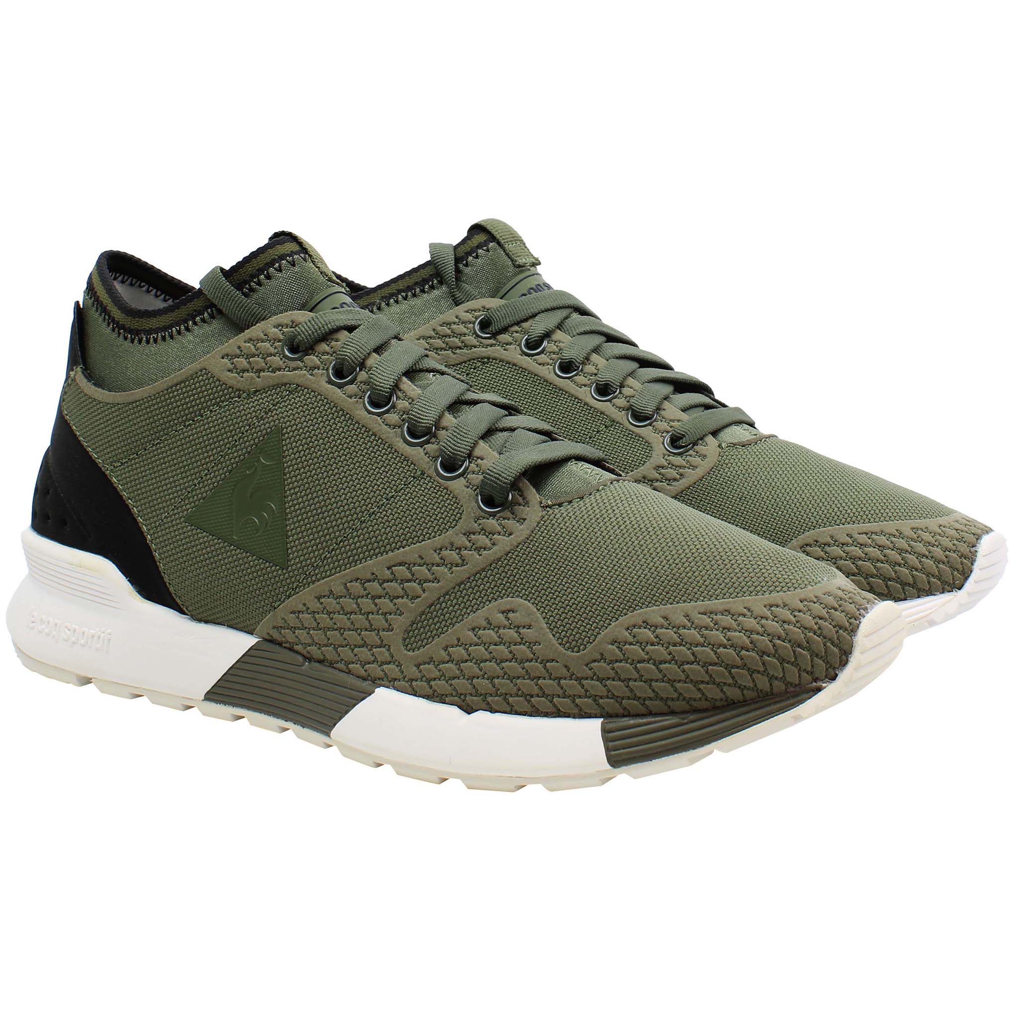 Le Coq Sportif Omicron Tech Modern Mens Green Trainers