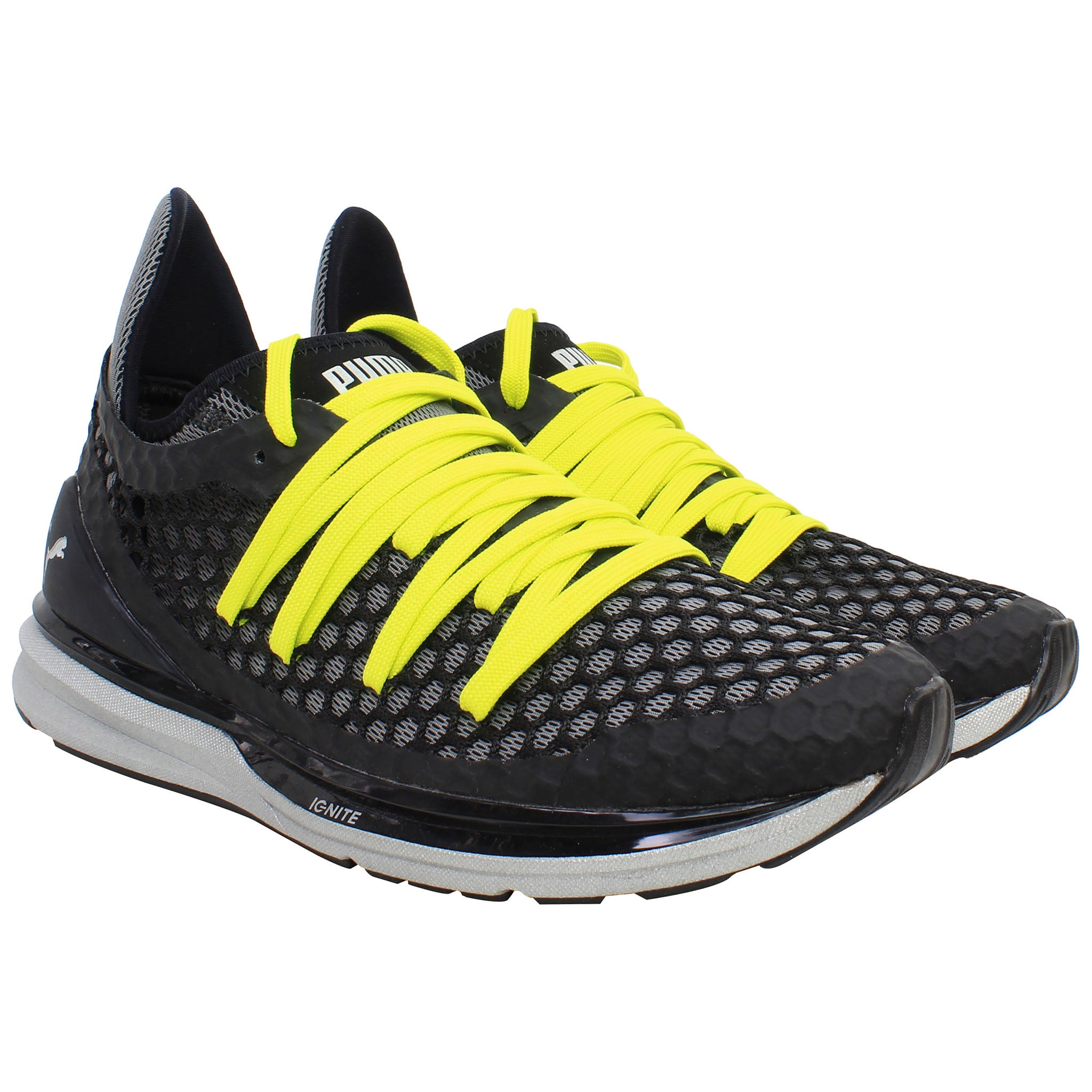 Puma Ignite Limitless Netfit Mens Black Running Shoes