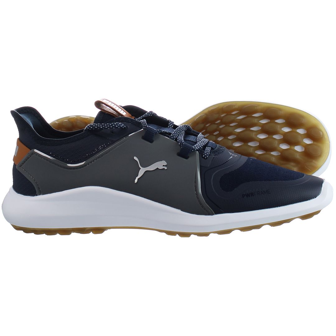 Puma Ignite Fasten8 Mens Navy Golf Shoes