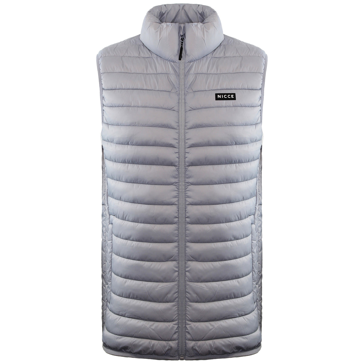 Nicce Maidan Mens Stone Grey Gilet