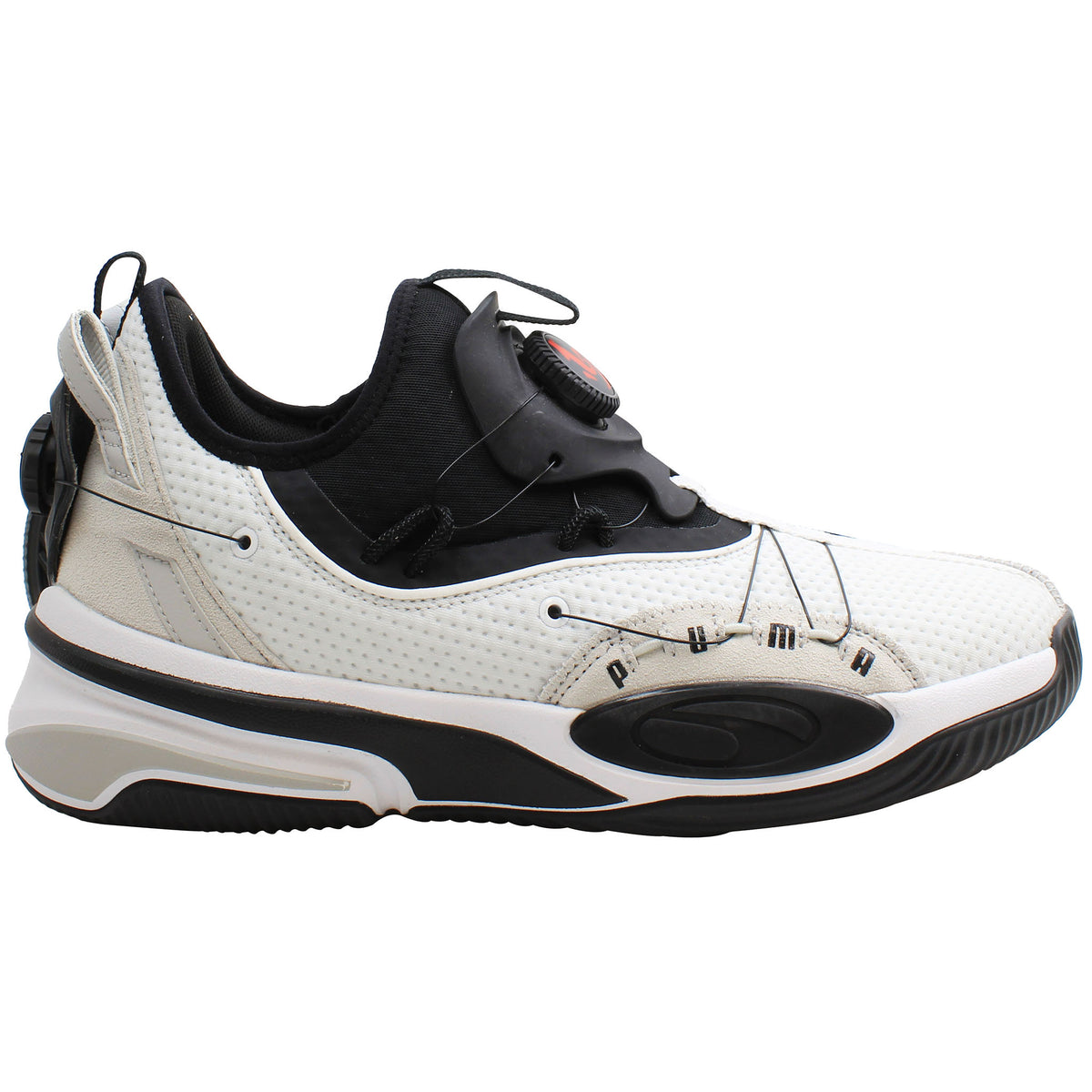 Puma Double Disc Mens White/Black Trainers