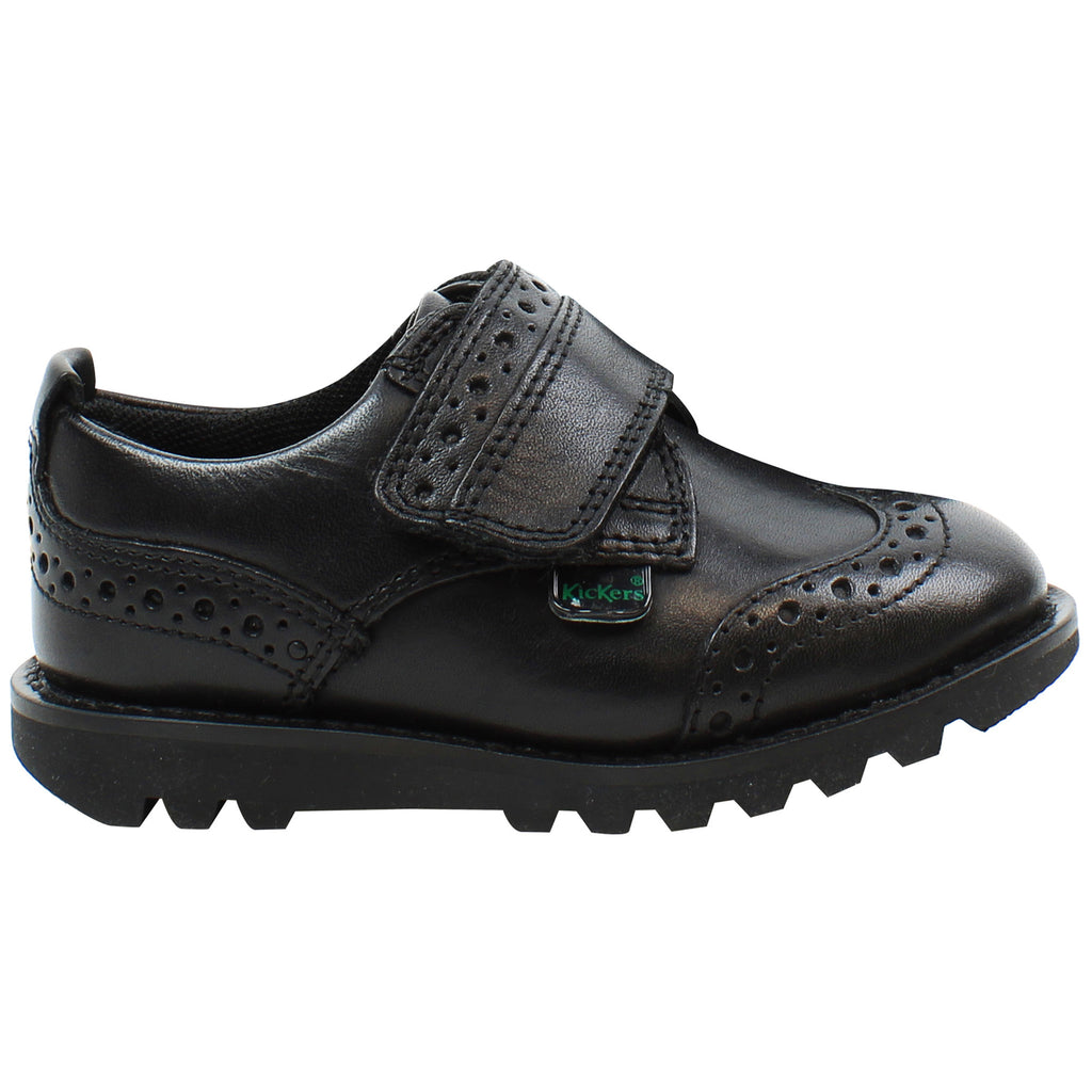 Kickers Kymbo Brogue Kids Black Shoes