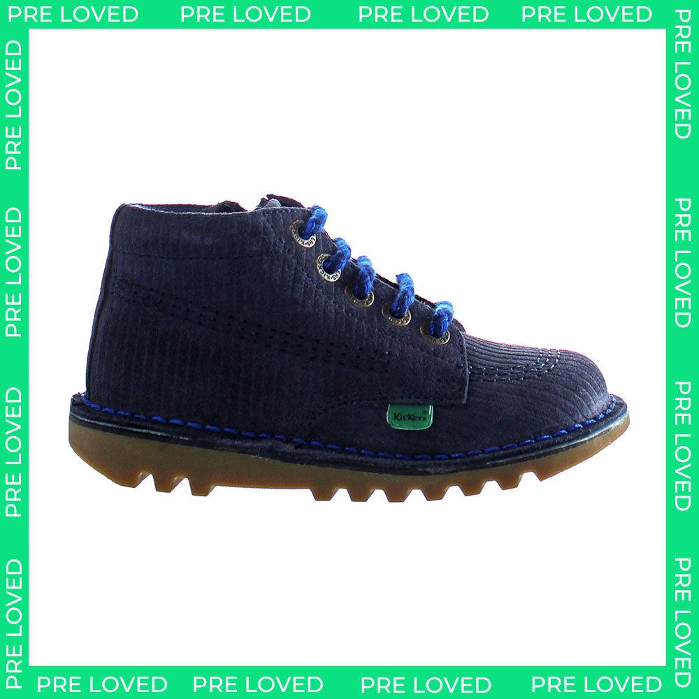 Kickers Kick Hi Kids Navy Boots NO BOX