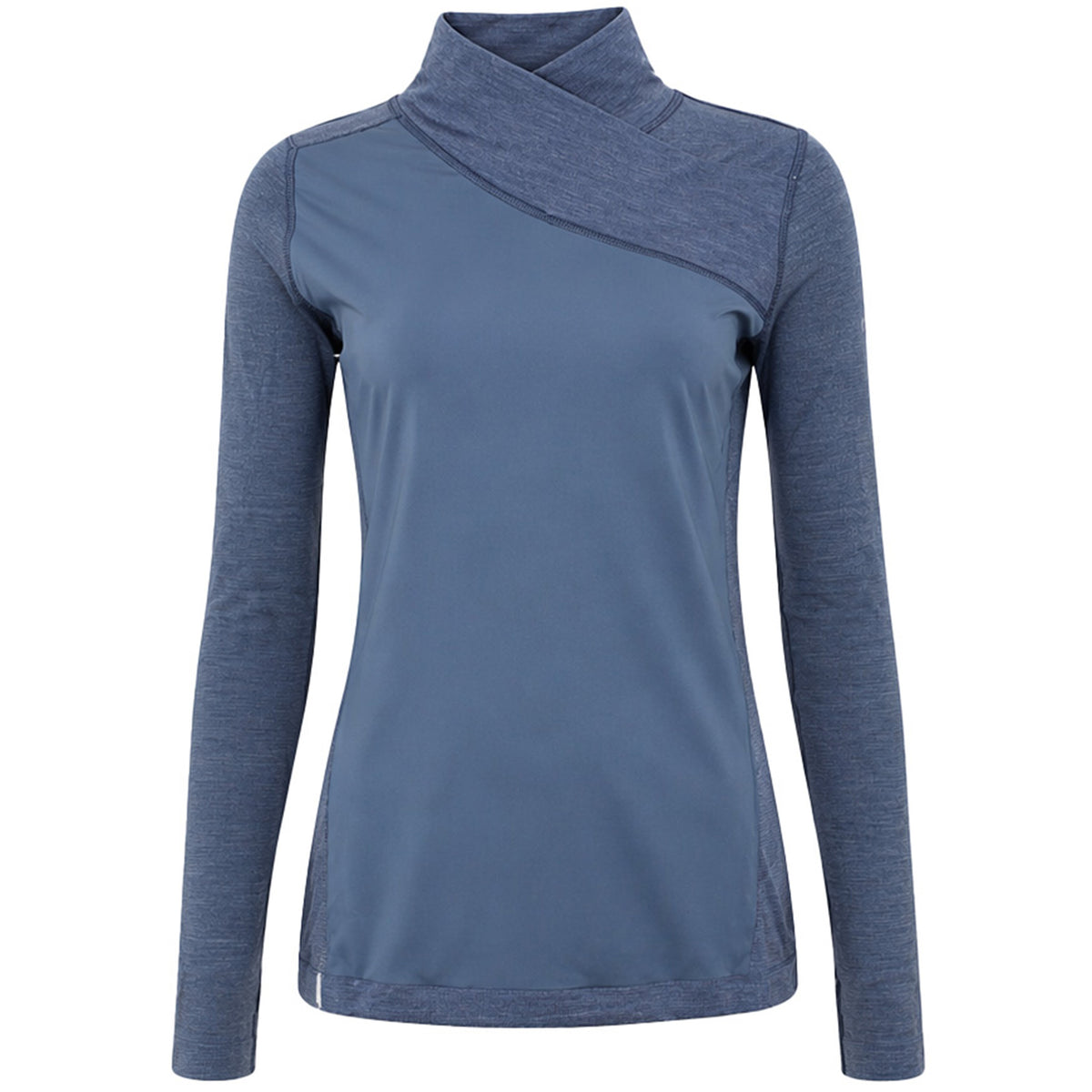 Asics MetaRun Warm Womens Blue Top