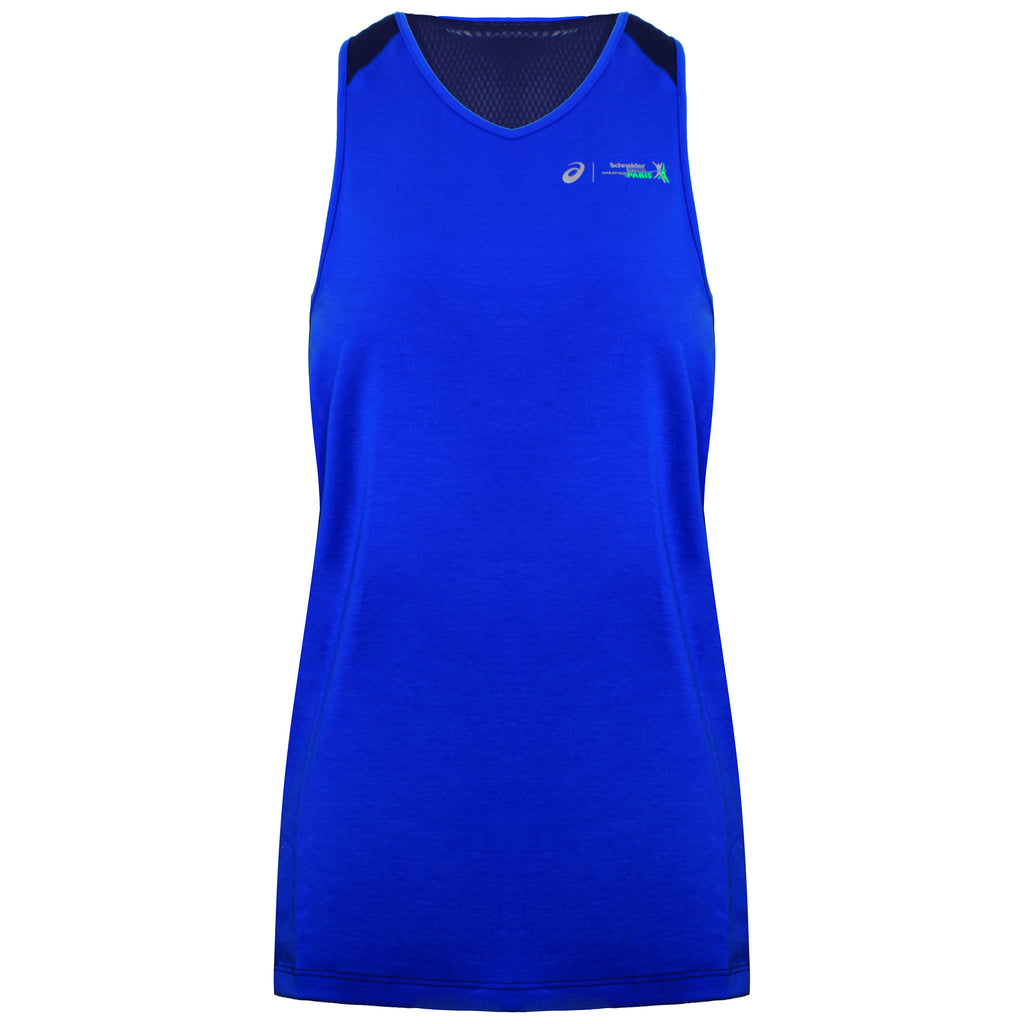 Asics Paris Womens Blue Tank Top