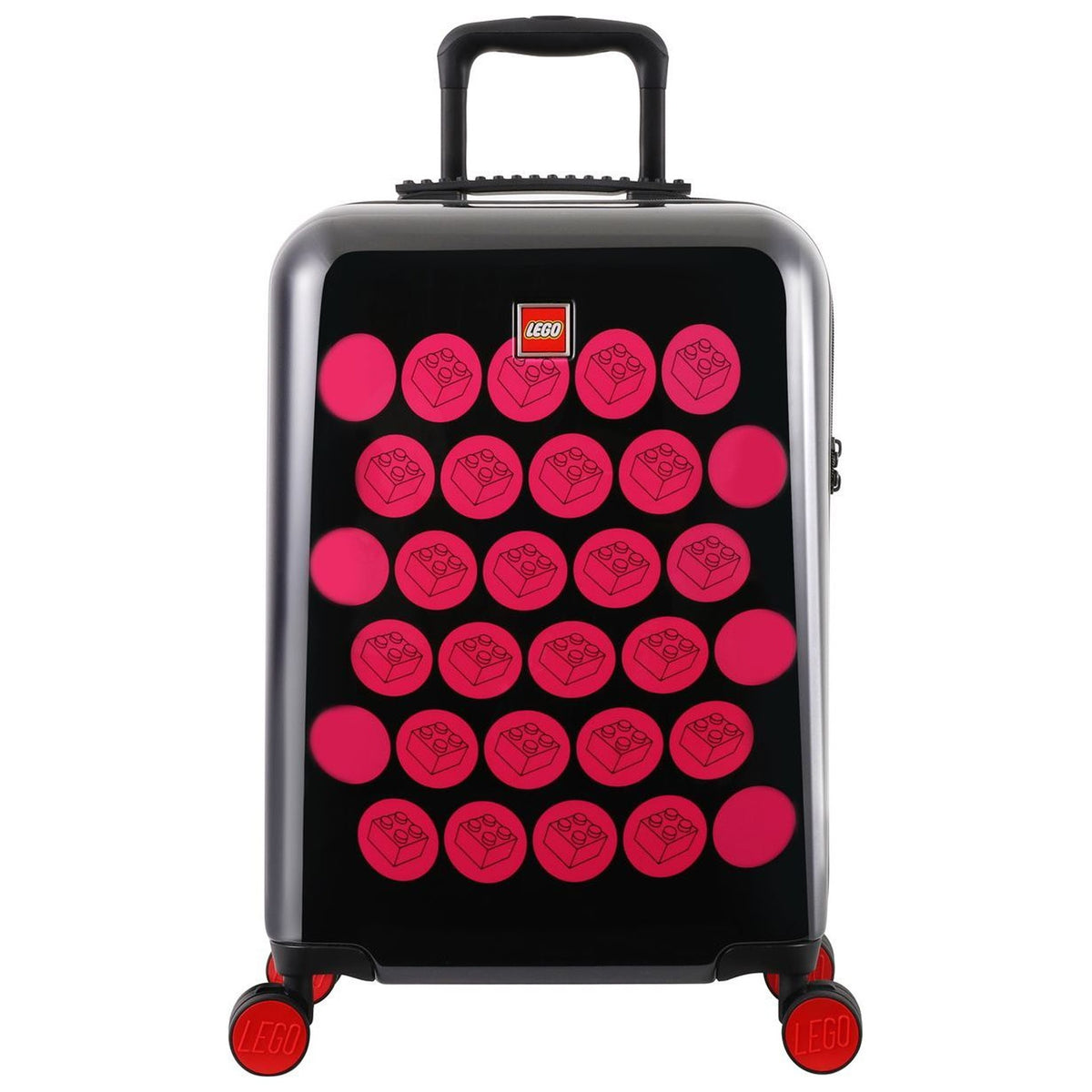 Lego 100L ColourBox Brick Dots Black/Pink Suitcase