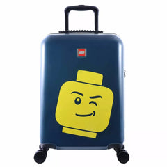 Lego 40L ColourBox Minifigure Head Navy Cabin Suitcase