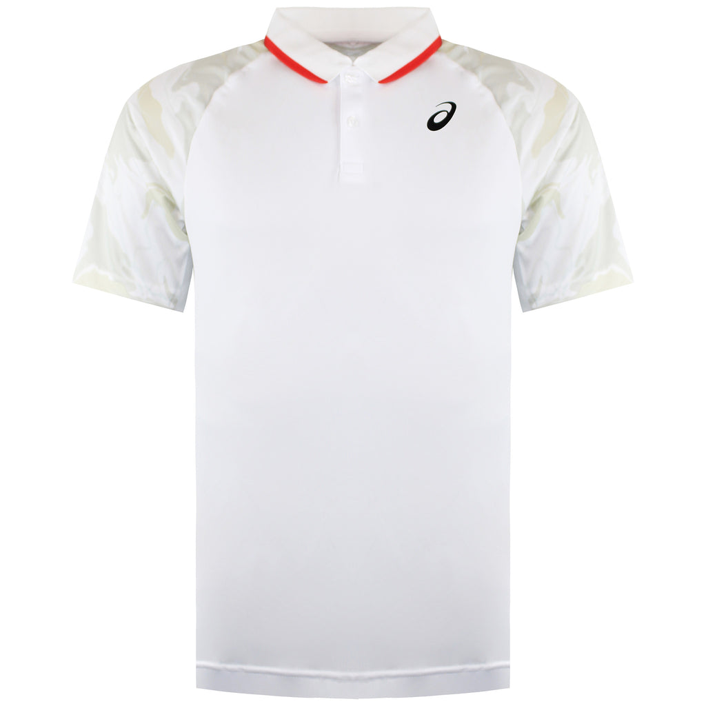 Asics Court GPX Mens White Tennis Polo Shirt