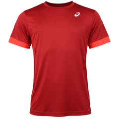 Asics Court Mens Red Tennis Top