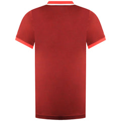 Asics Court Mens Red Tennis Polo Shirt