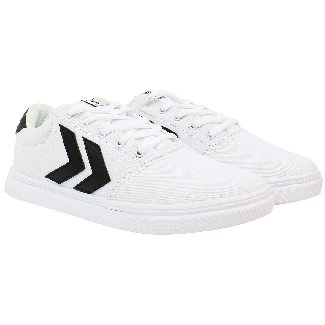 Hummel Essen Mens White Plimsolls