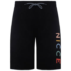 Nicce Myriad Mens Black Swim Shorts