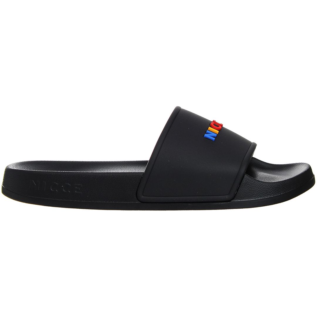 Nicce Dallas Mens Black Sliders