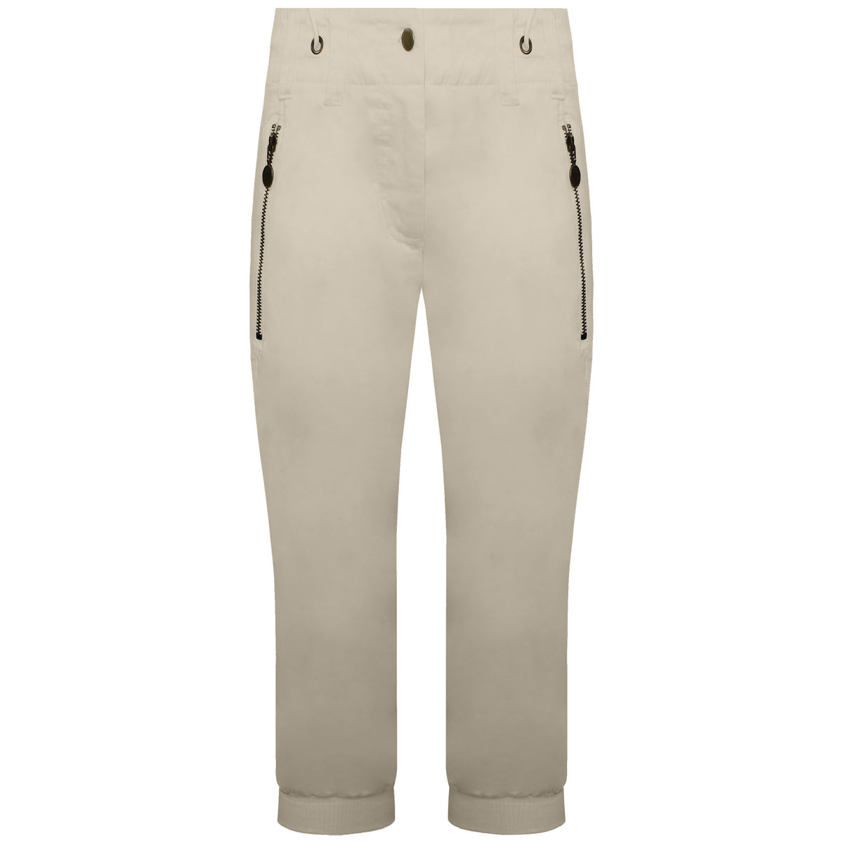 Nike Cropped Womens Beige Track Pants
