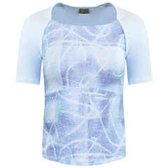 Nike Logo Womens Blue Cropped Top