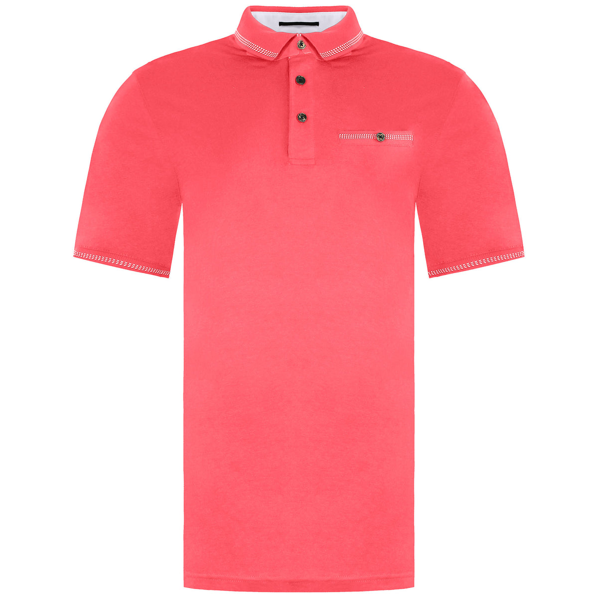 Ted Baker Tortila Mens Deep Pink Polo Shirt