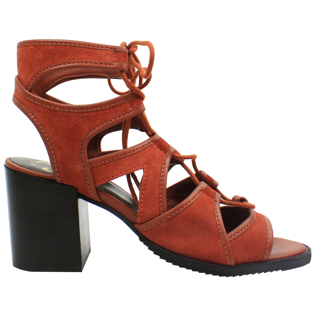 Ted Baker Lylla Womens Brown Block Heeled Sandals