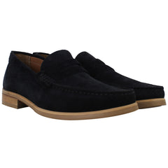 Ted Baker Alfey Mens Navy Moccasin Shoes
