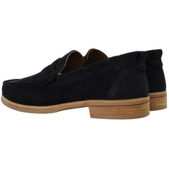 Ted Baker Alfey Mens Navy Moccasin Shoes