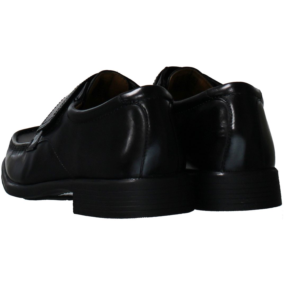 Clarks Huckley Roll Mens Black Shoes