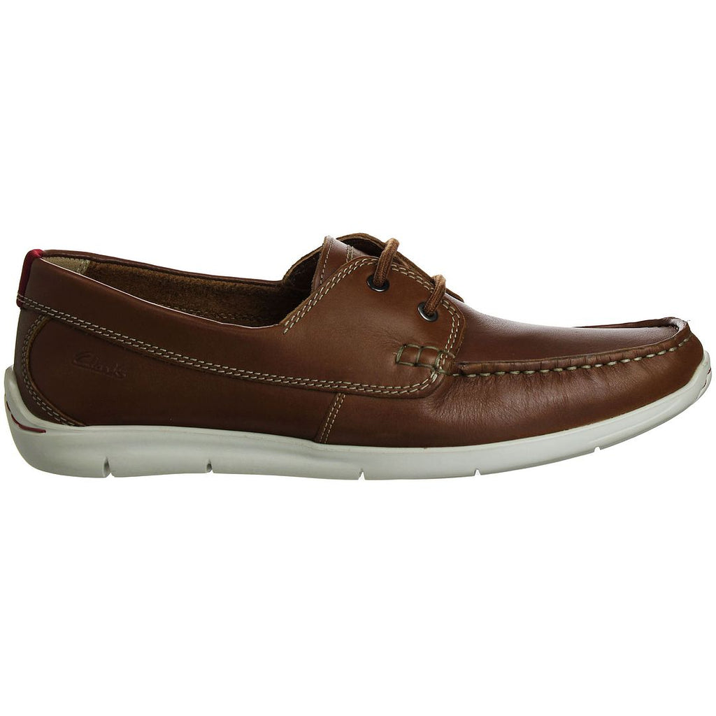 Clarks Karlock Step Mens Brown Boat Shoes