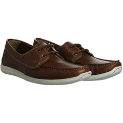 Clarks Karlock Step Mens Brown Boat Shoes