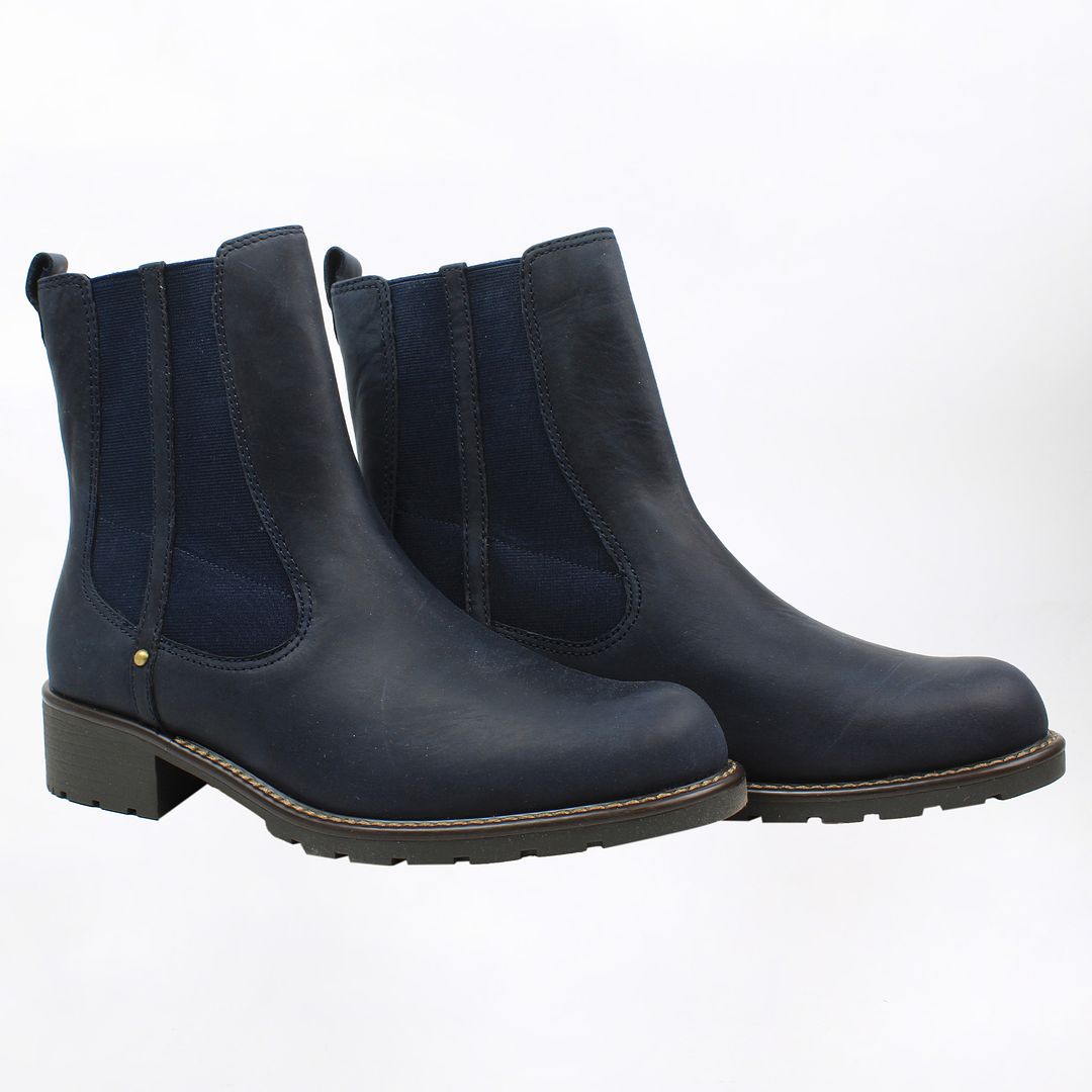 Clarks Orinoco Club Womens Navy Blue Boots No Box