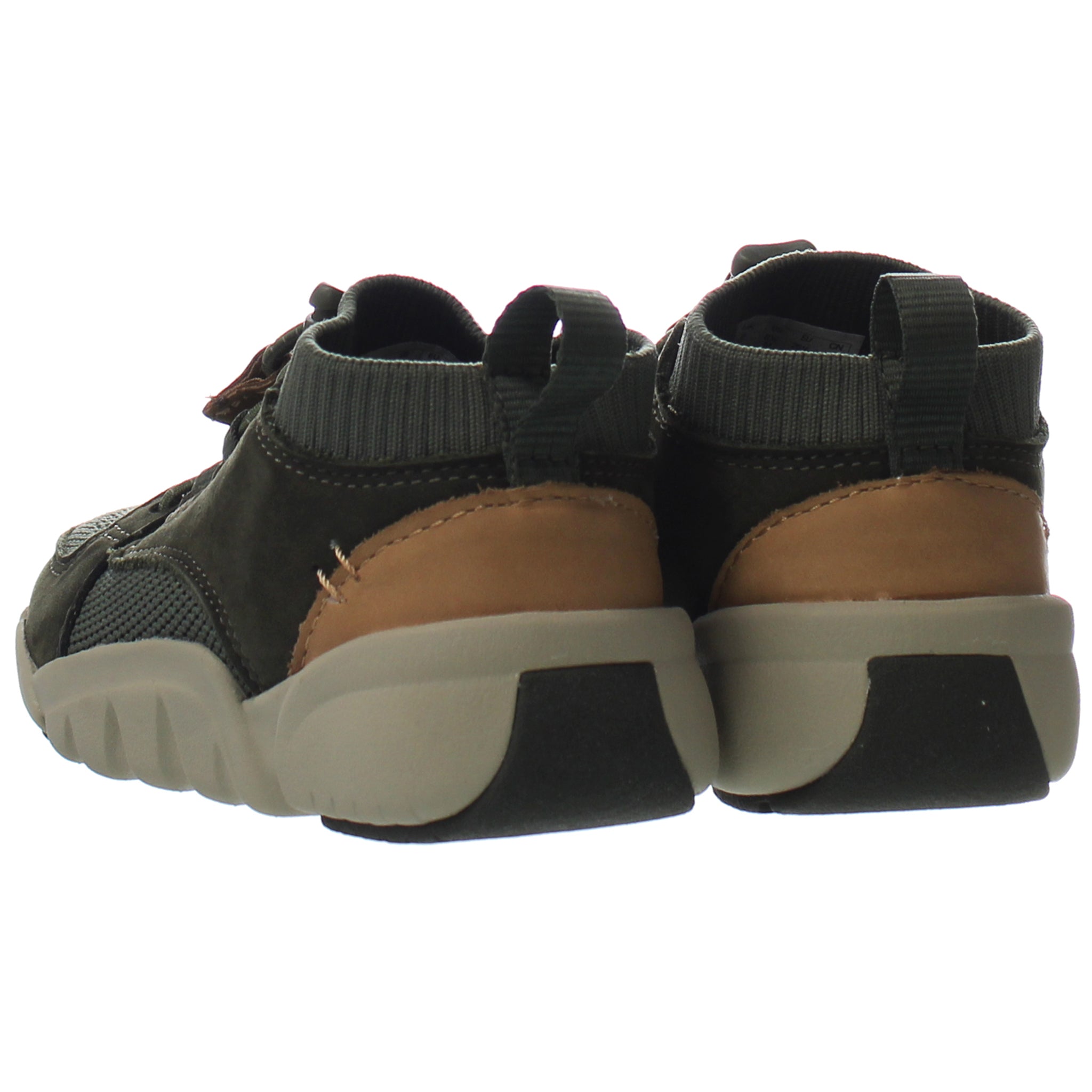 Clarks Tri Lunar Kids Dark Green Trainers