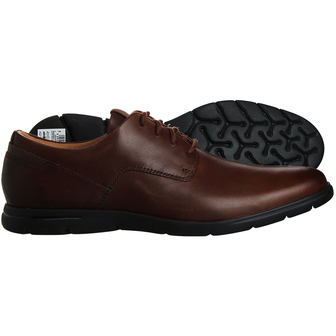 Clarks Vennor Walk Mens Brown Shoes