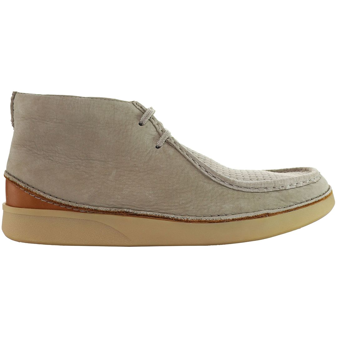 Clarks Oakland Mid Mens Beige Boots