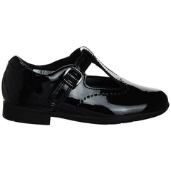 Clarks Scala Seek Kids Black Shoes