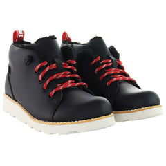 Clarks Tor Hiker Kids Black Boots