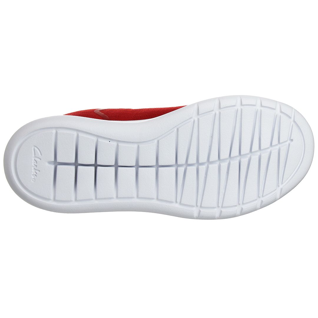 Clarks Scape Soar Kids Red Trainers