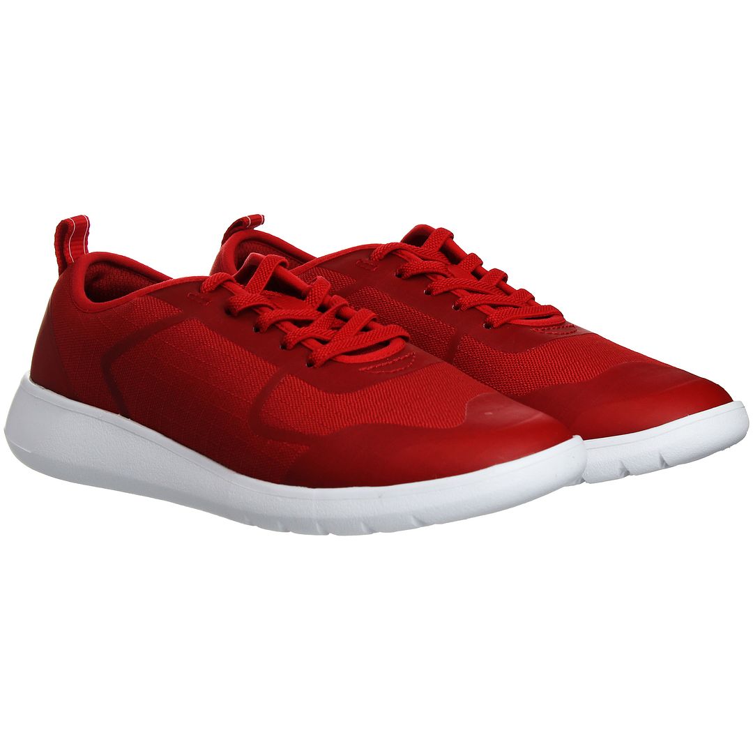 Clarks Scape Soar Kids Red Trainers