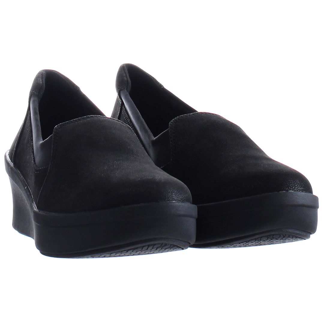 Clarks Step Rose Moon Womens Black Shoes