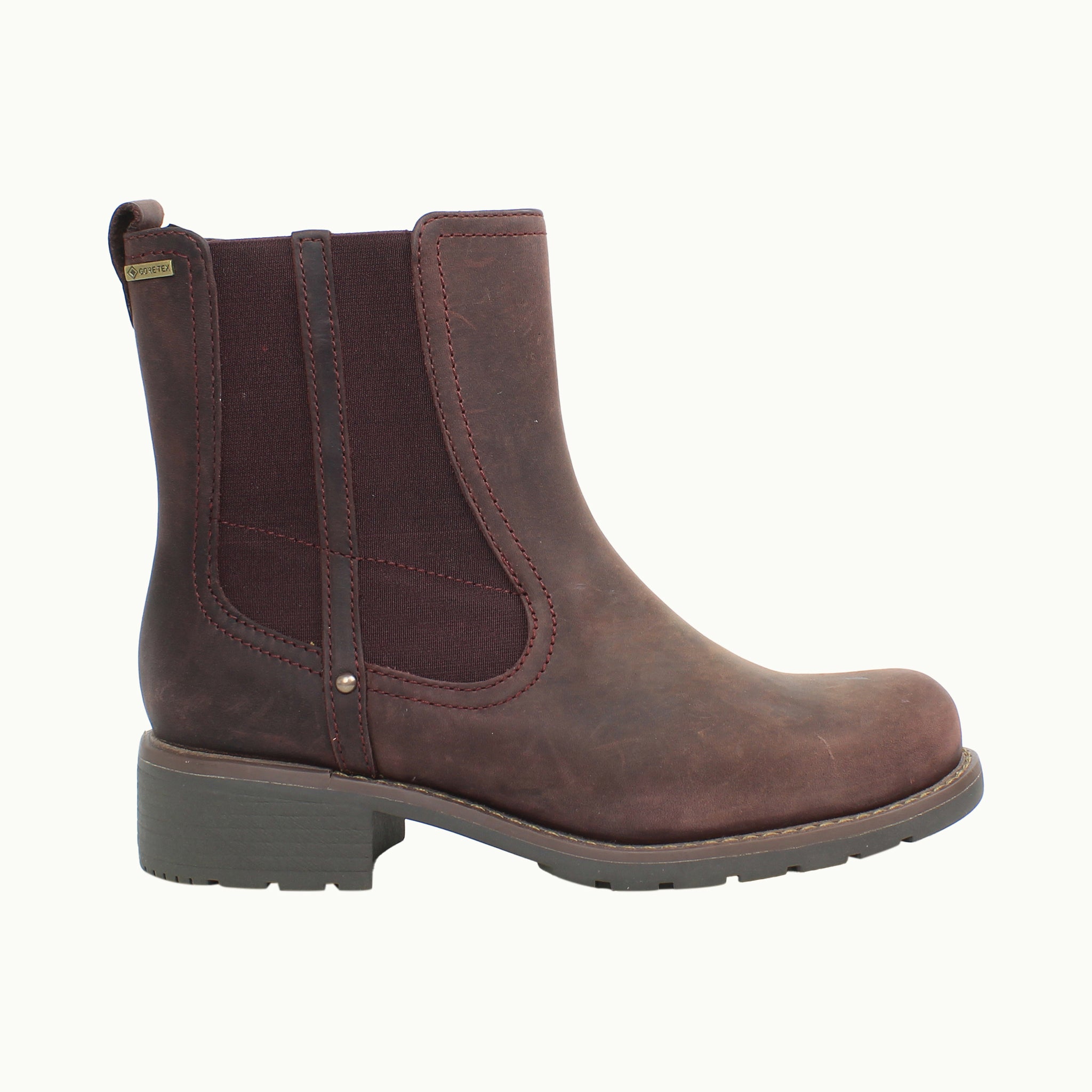 Clarks Orinoco On GTX Womens Burgundy Boots NO BOX