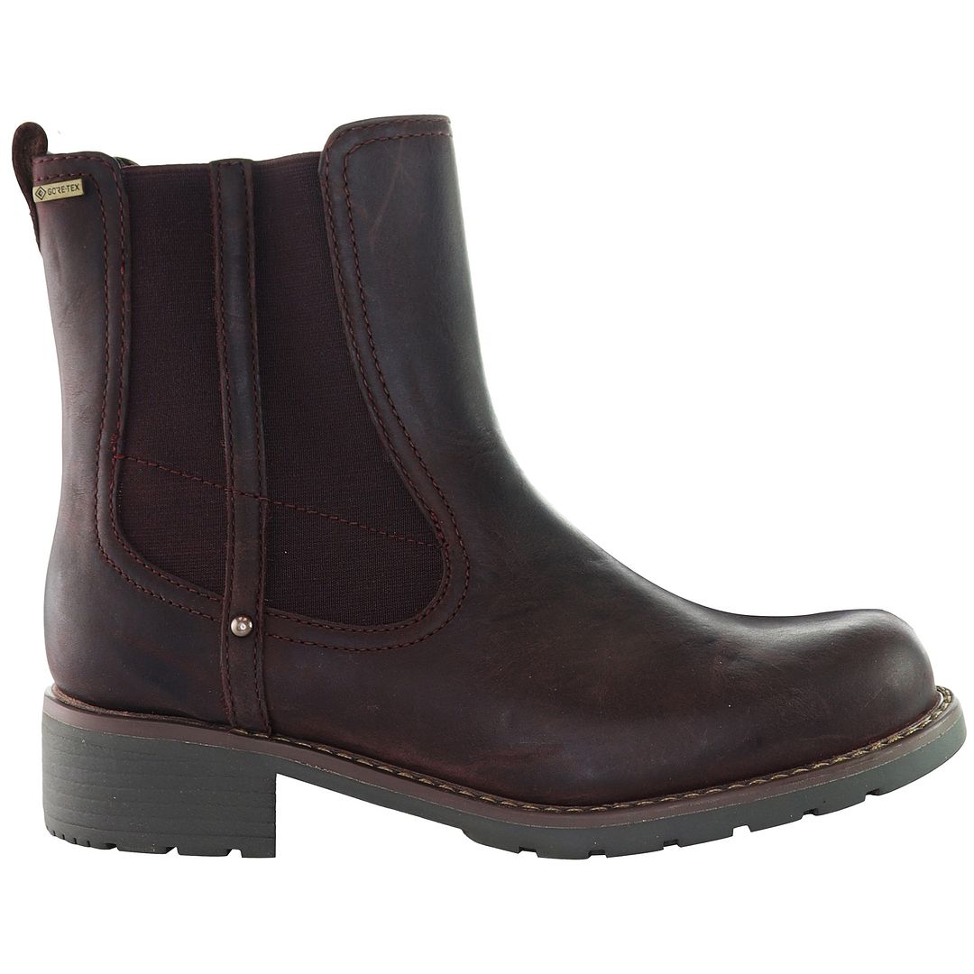 Clarks Orinoco On GTX Womens Burgundy Boots