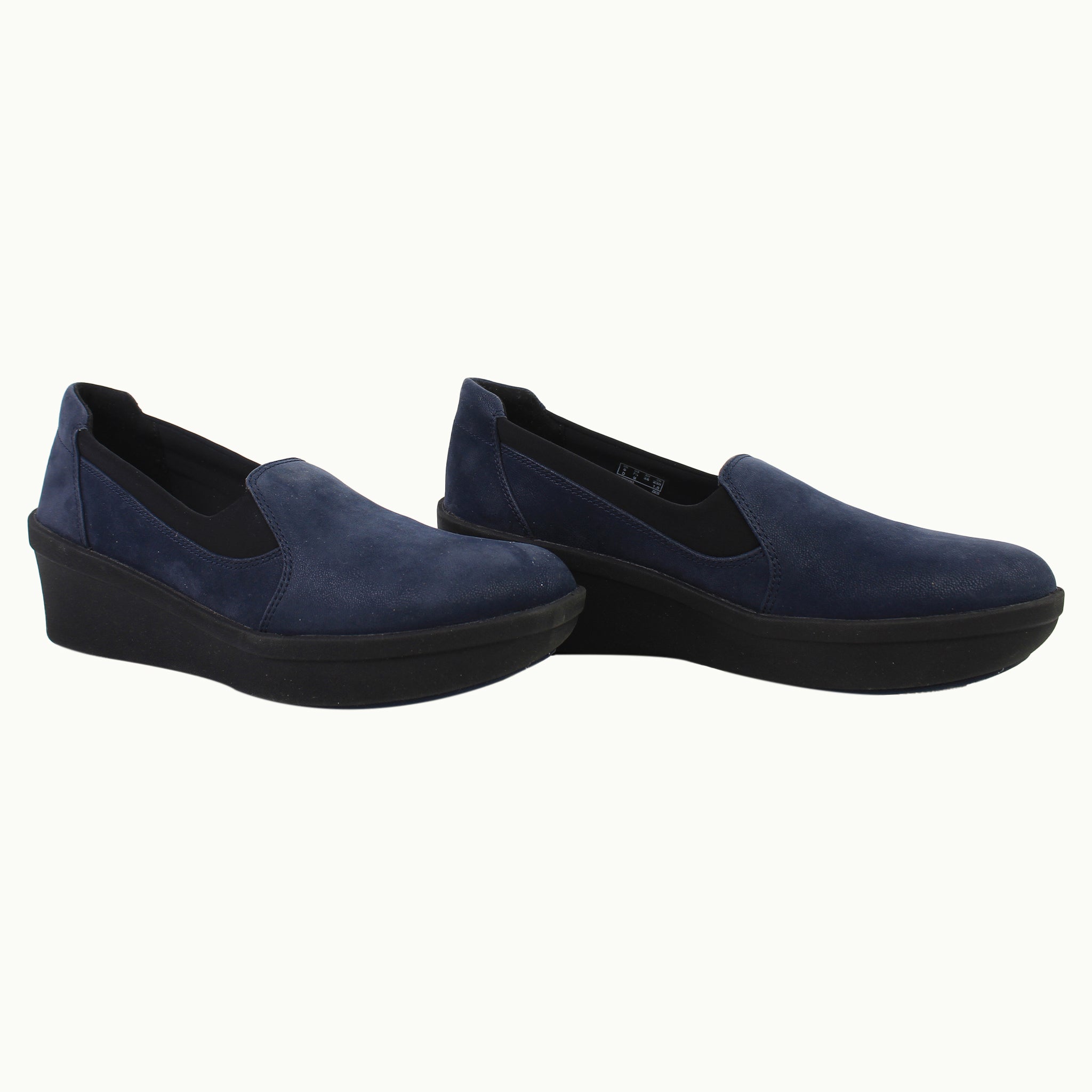 Clarks Step Rose Moon Womens Navy Wedges NO BOX