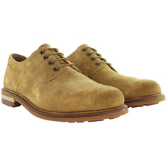 Clarks Foxwell Hall Mens Dark Sand Shoes