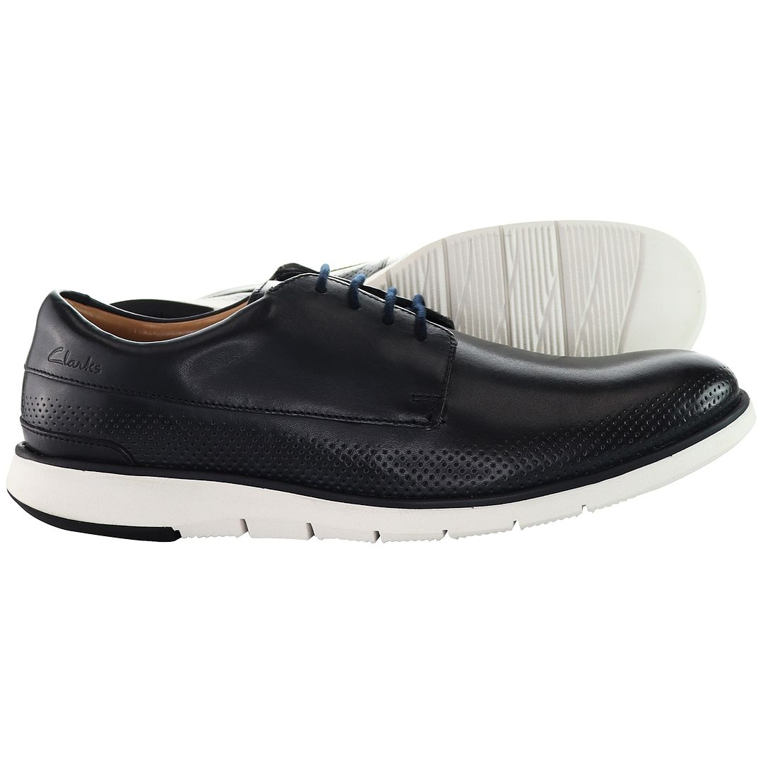 Clarks Helston Walk Mens Navy Shoes