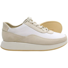 Clarks Kiowa Pace Womens White Trainers