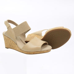 Clarks Lafley Lily Womens Beige Wedges NO BOX