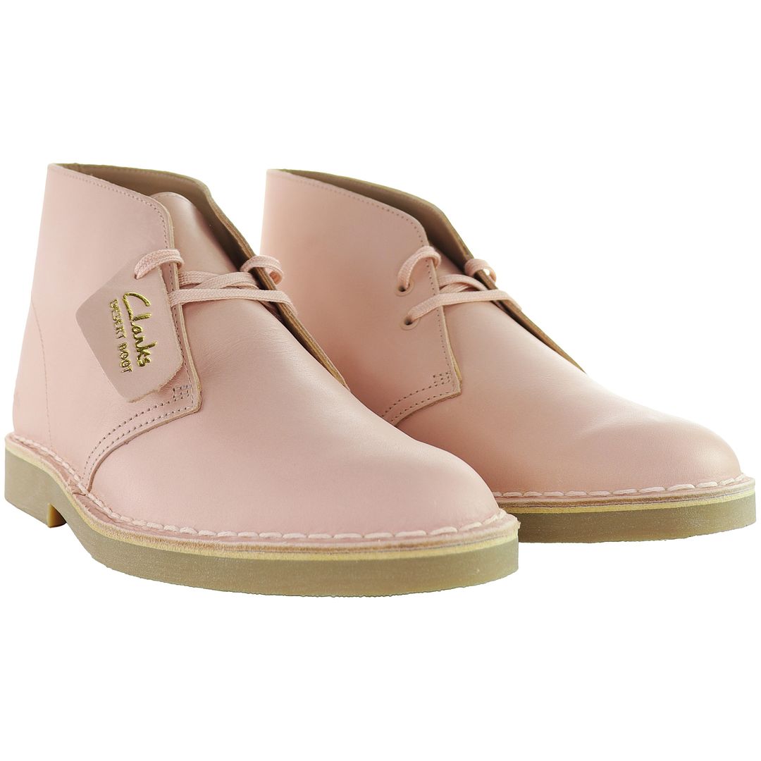 Clarks Desert 2 Womens Pink Boots