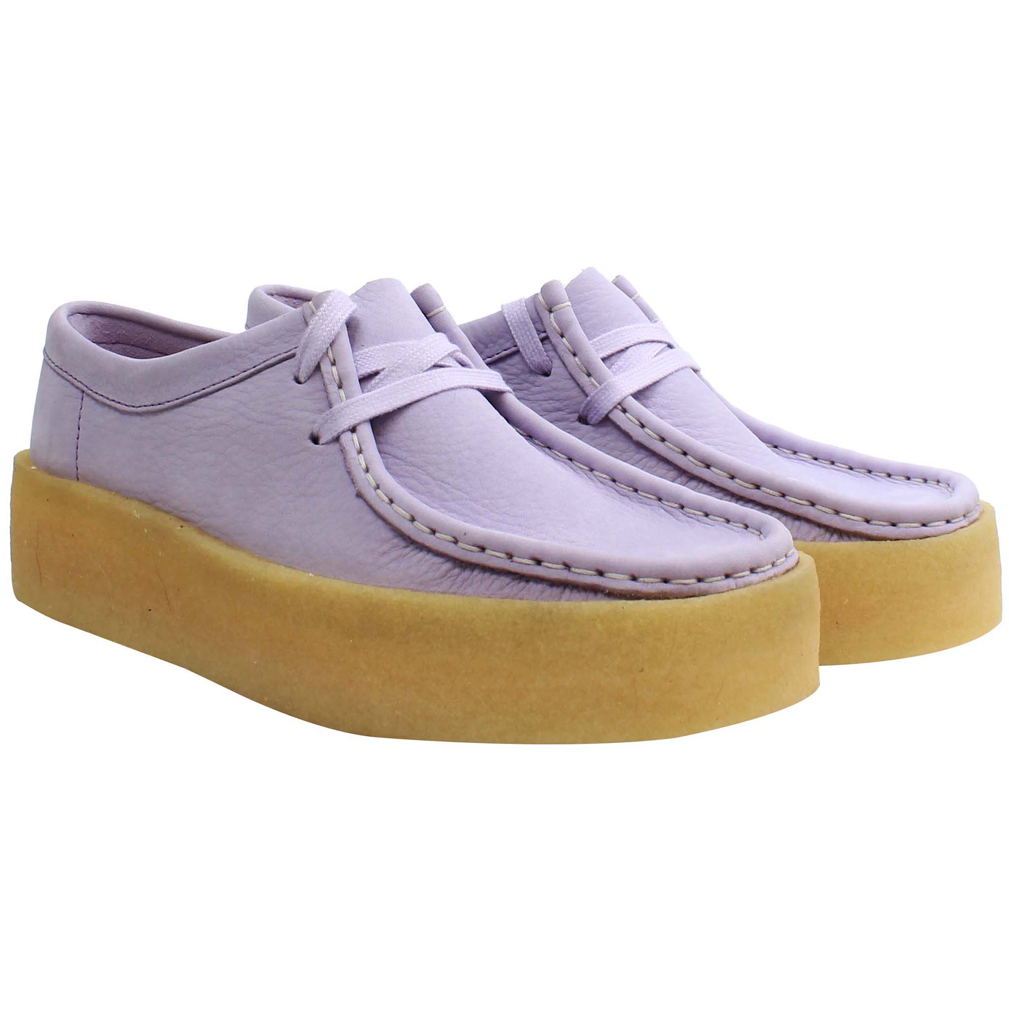 Clarks Wallabee Cup Womens Lilac Shoes