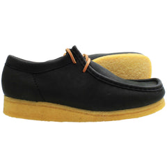 Clarks Wallabee Mens Black Boots