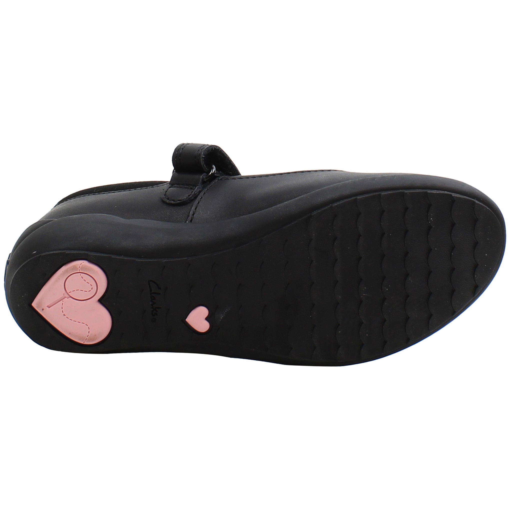 Clarks Vibrant Trial Kids Black Shoes