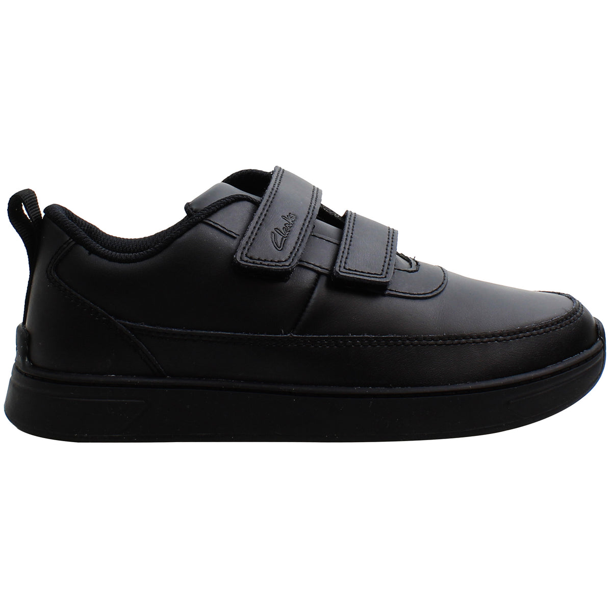 Clarks Vibrant Glow Kids Black Trainers